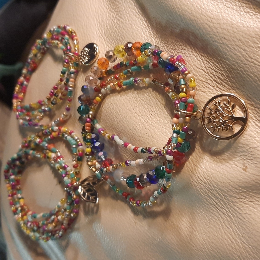Gypsy Sun Hand Crafted Rainbow child tree lover Bracelet - Picture 1 of 9